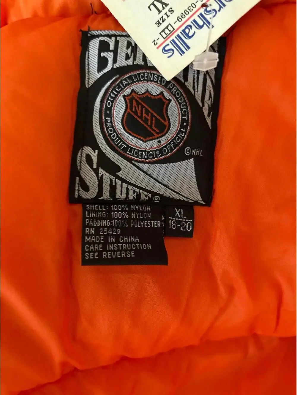 NWT Vintage Philadelphia Flyers NHL Hockey Jacket Coat Size Kids XL